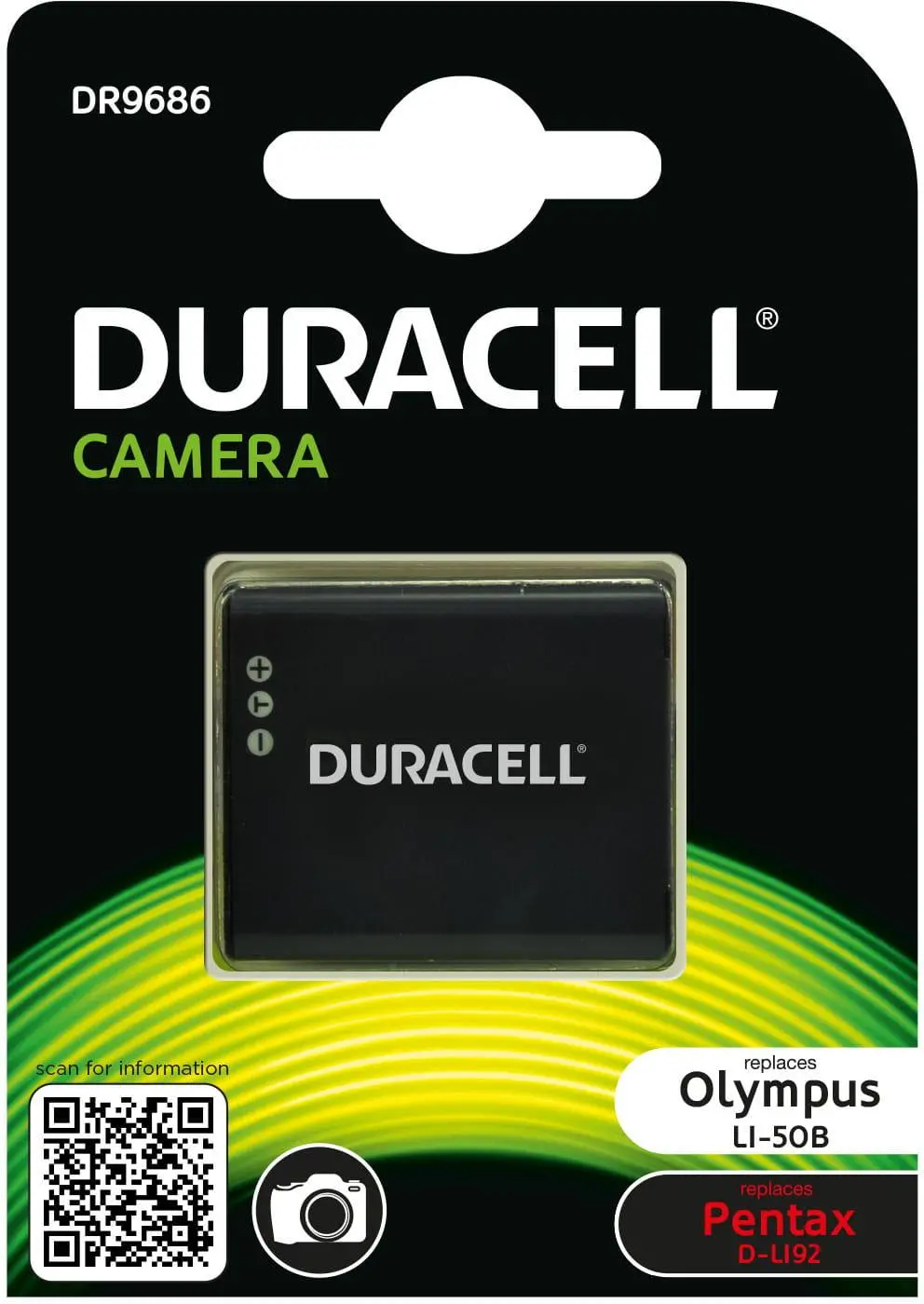 Akumulator Duracell DR9686 zamiennik Olympus LI-50B / Pentax D-LI92