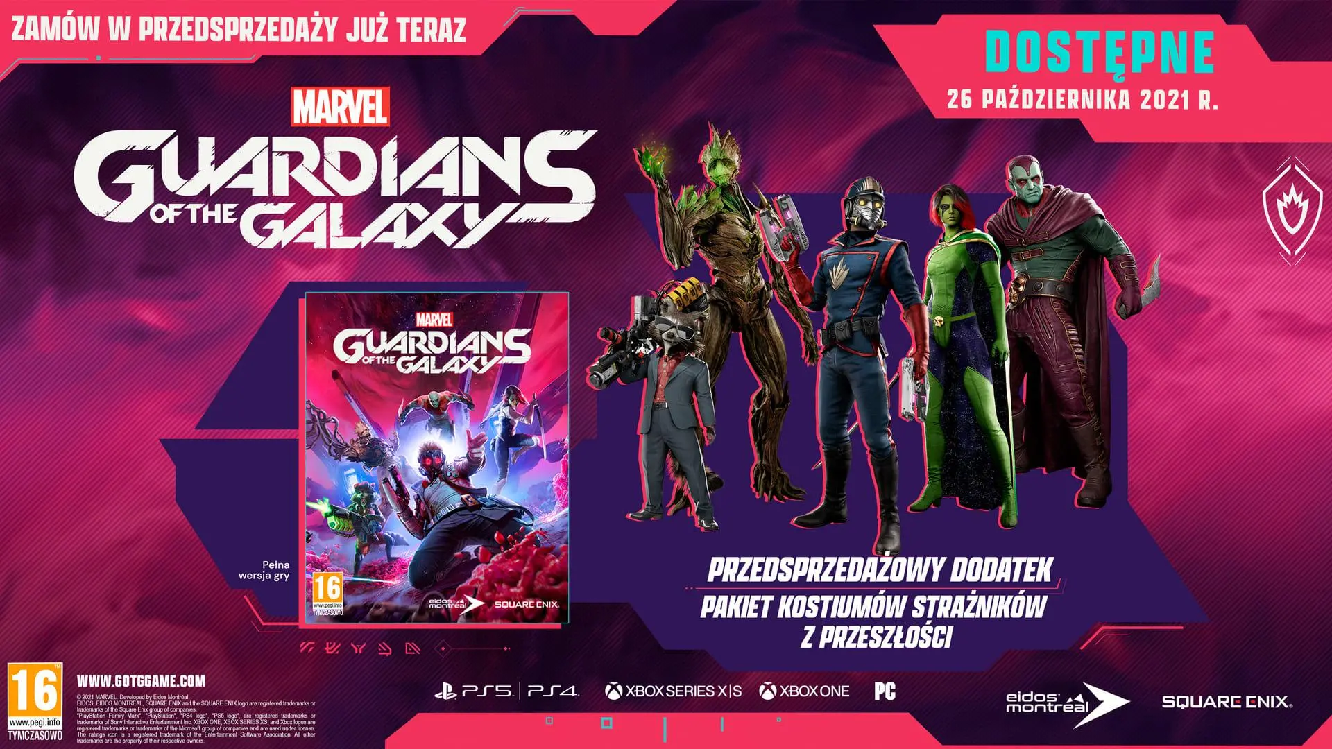 Marvel's Guardians of the Galaxy Gra na PS4 (Kompatybilna z PS5)