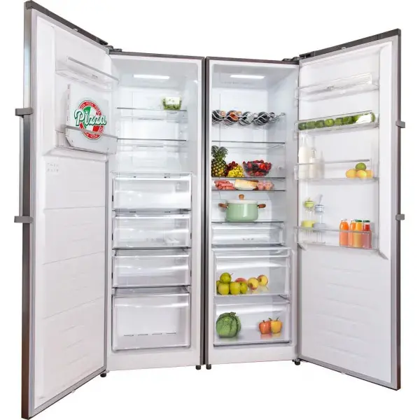 Lodówka MPM 387-CJF-22 Chłodziarka No Frost 185cm Szuflada z kontrolą wilgotności Dark inox