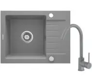 Deante Zorba ZQZAS11A Szary metaliczny + bateria Szary