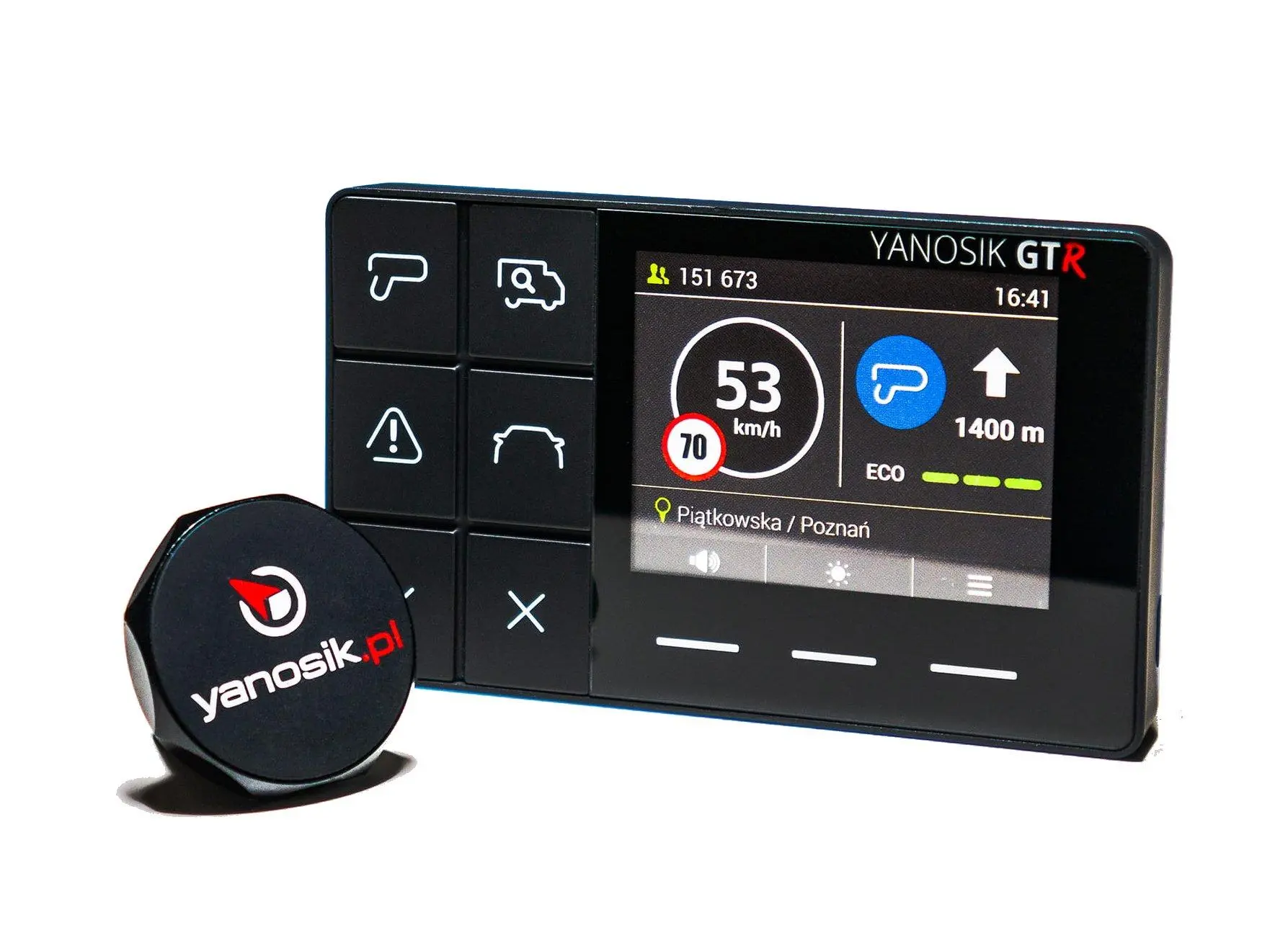 Komunikator drogowy YANBOX Yanosik S-clusive GTR Dożywotnia transmisja danych