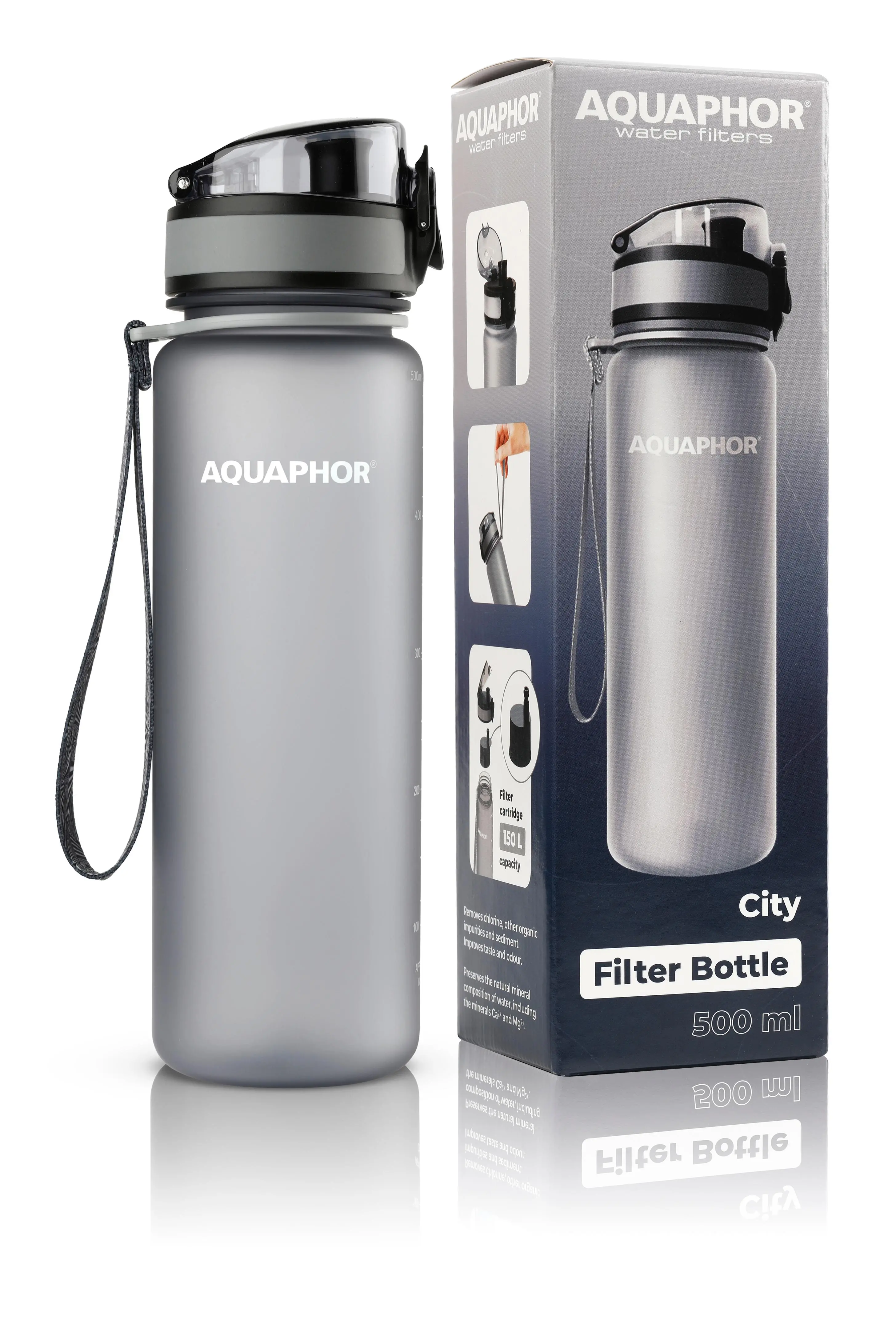 Butelka filtrująca Aquaphor City 0,5l 1 wkład