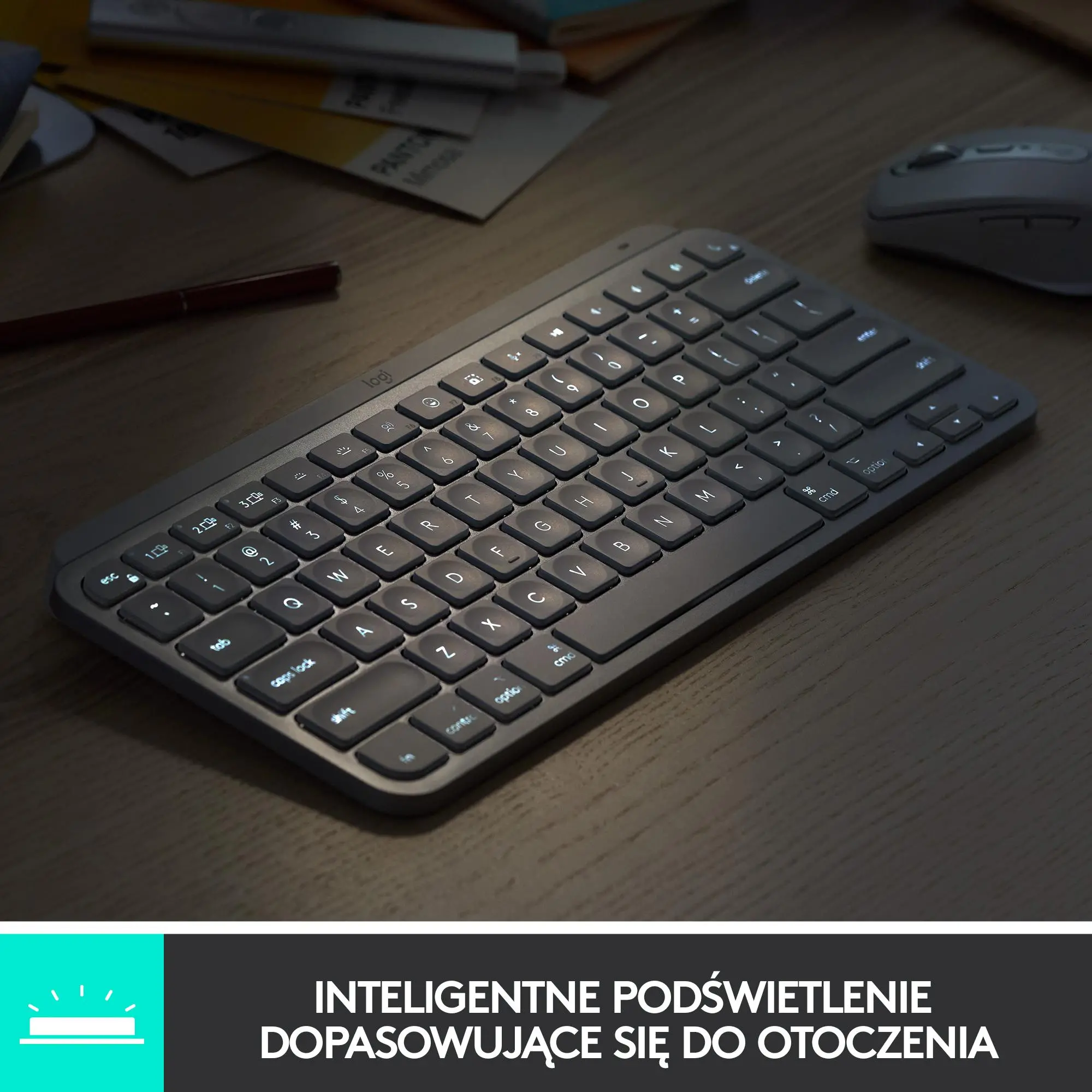 Klawiatura membranowa Logitech MX Keys Mini Szary