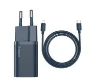 Baseus TZCCSUP-B03 Super Si Quick Charger 1C 20W + kabel USB-C do Lightning 1m Niebieski