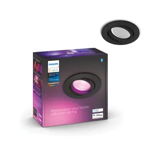 Oświetlenie punktowe Philips Hue White and Colour Ambiance Centura 1szt Czarny