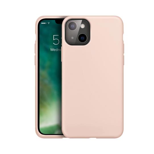 Etui Xqisit Silicone Case Anti Bac do iPhone 13 Różowy