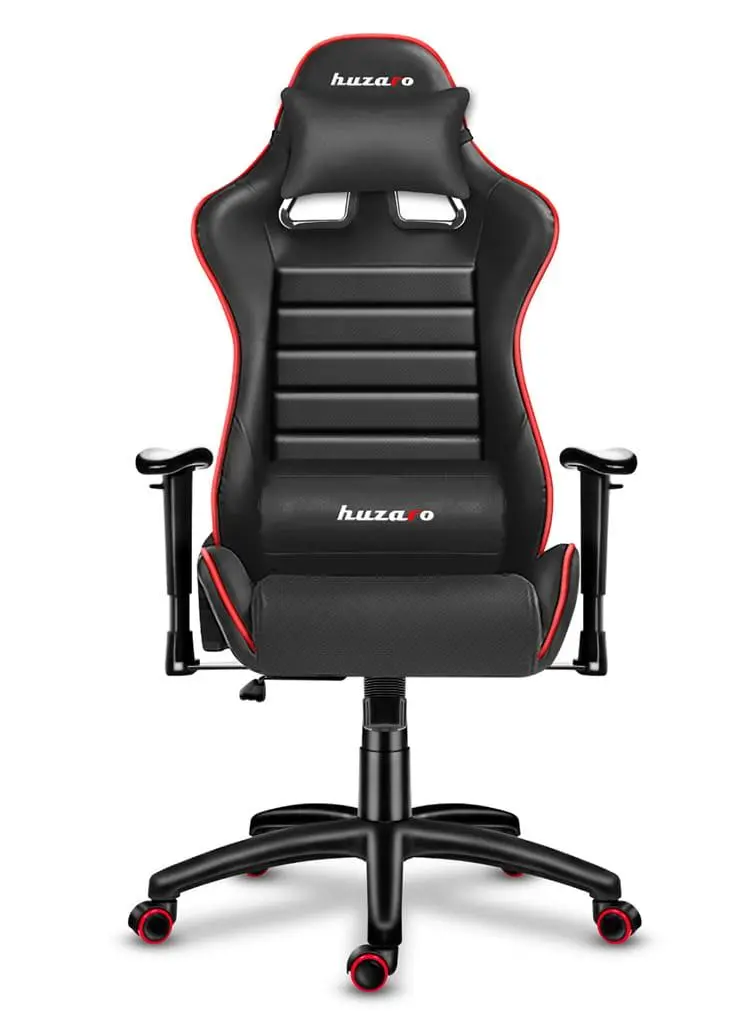Fotel Huzaro Force 6.0 Gamingowy do 130kg Skóra ECO Czerwony