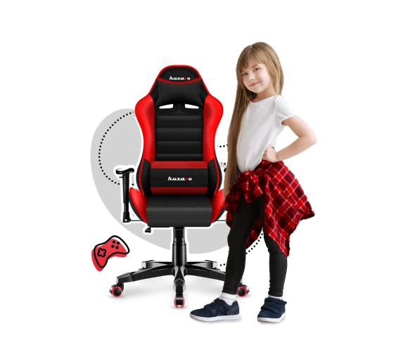 fotel gamingowy Huzaro Ranger 6.0 Mesh (czerwony) dla dziecka
