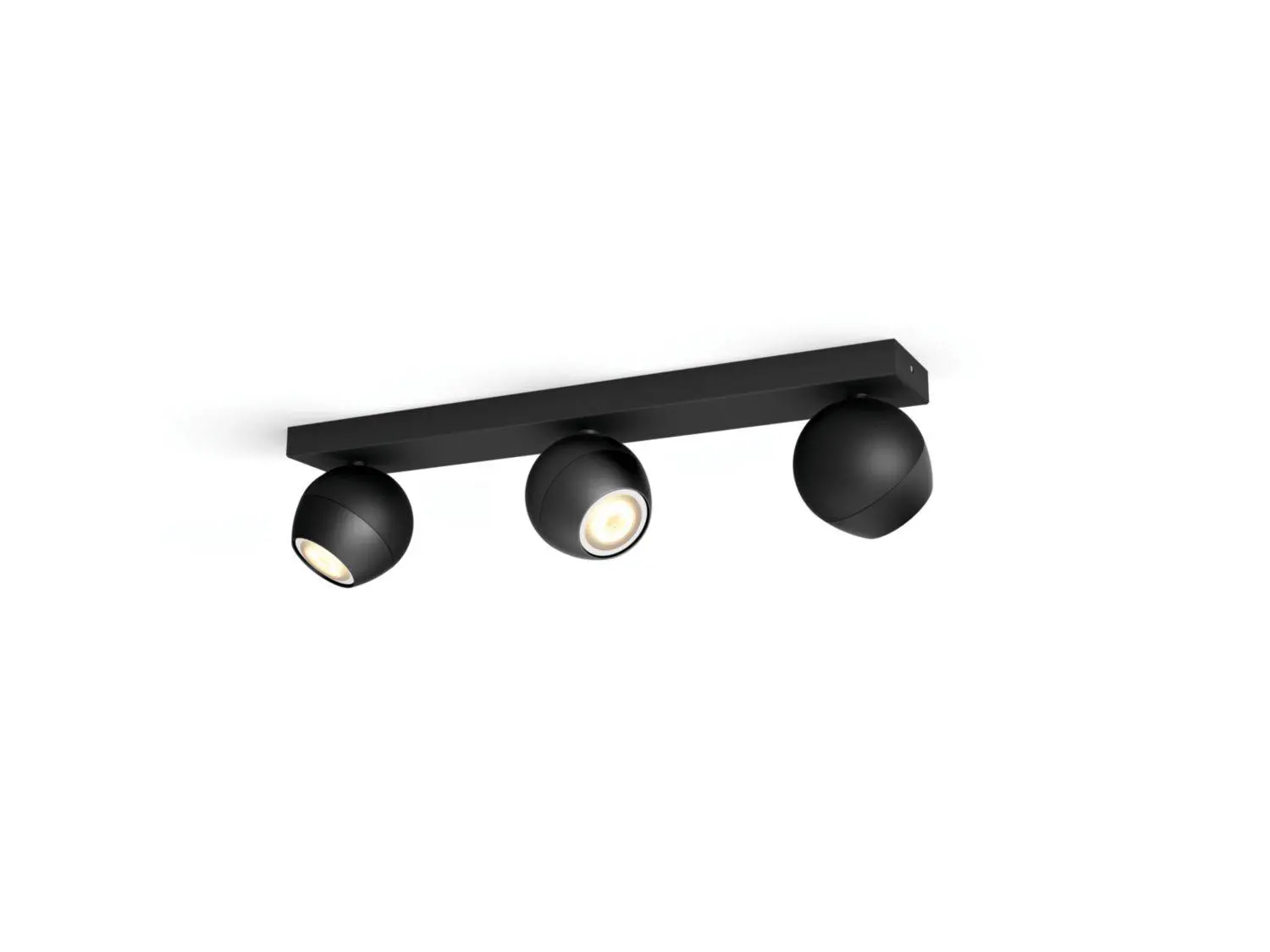 Oświetlenie punktowe Philips Hue White Ambiance Buckram 929003048101 Czarny