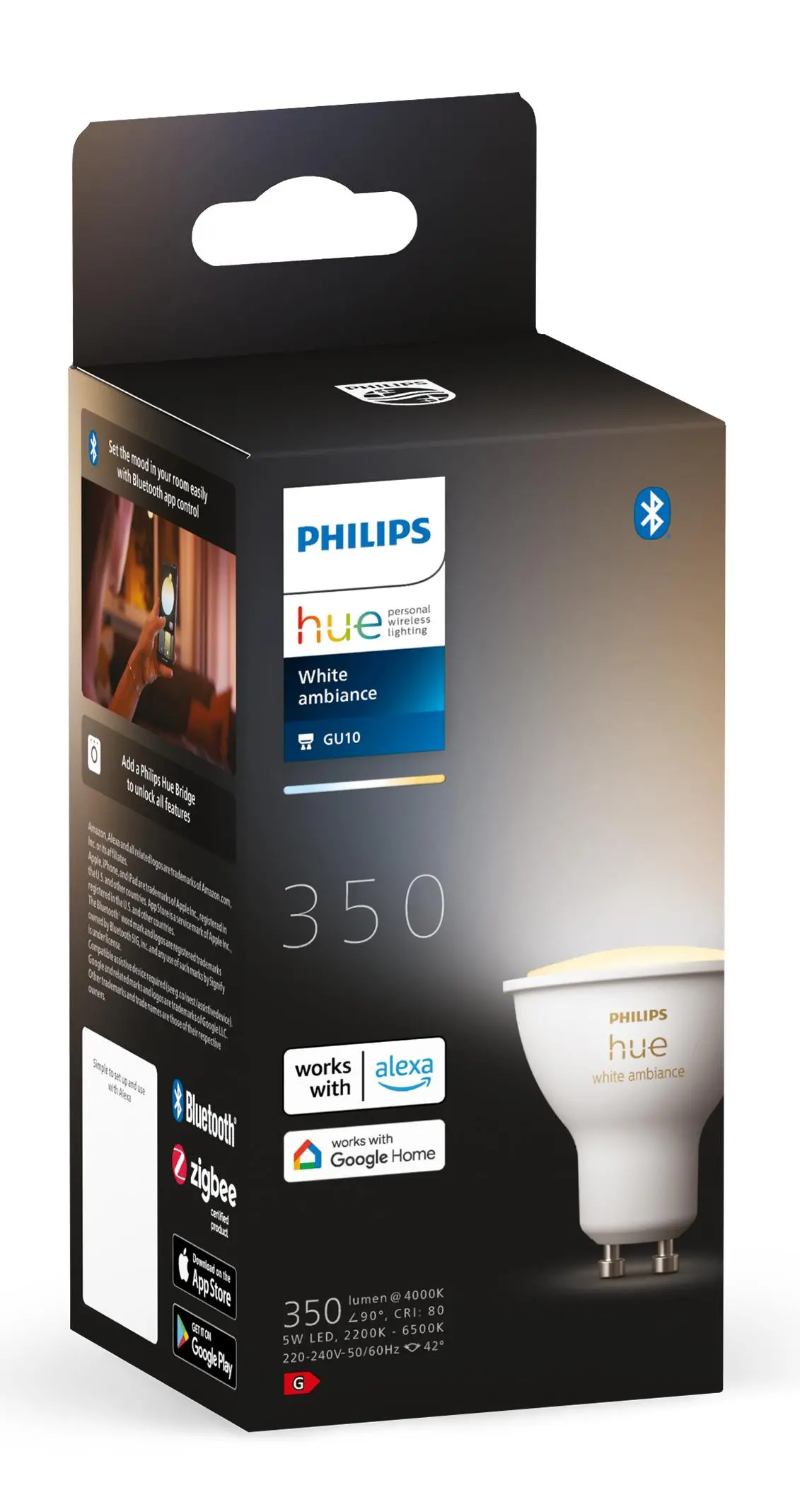 Żarówka LED Philips Hue White Ambiance GU10 1 szt.