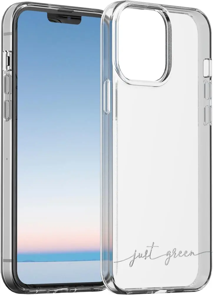 Etui Just Green Biodegradable Case do iPhone 13 Pro Przeźroczysty