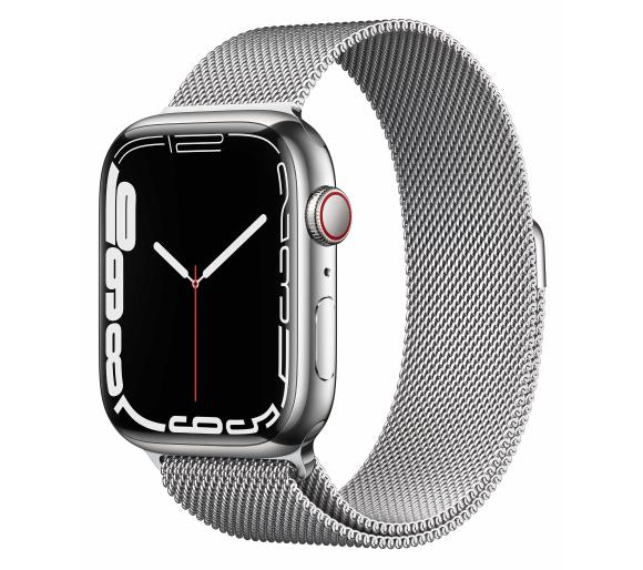 Smartwatch Apple Watch Series 7 GPS + Cellular 45mm (srebrny)