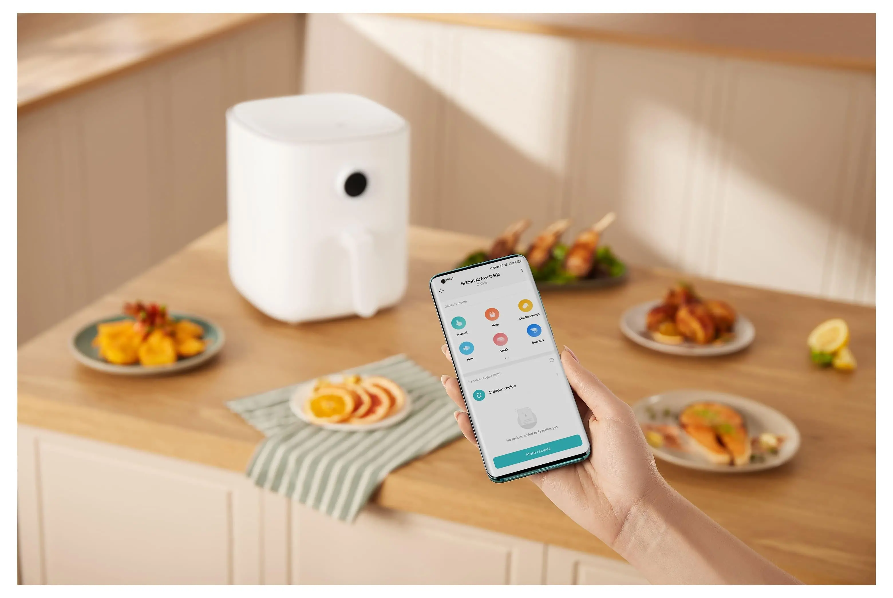 Frytkownica beztłuszczowa Xiaomi MiSmart Air Fryer 3,5 l 1500W 3,5l Aplikacja mobilna