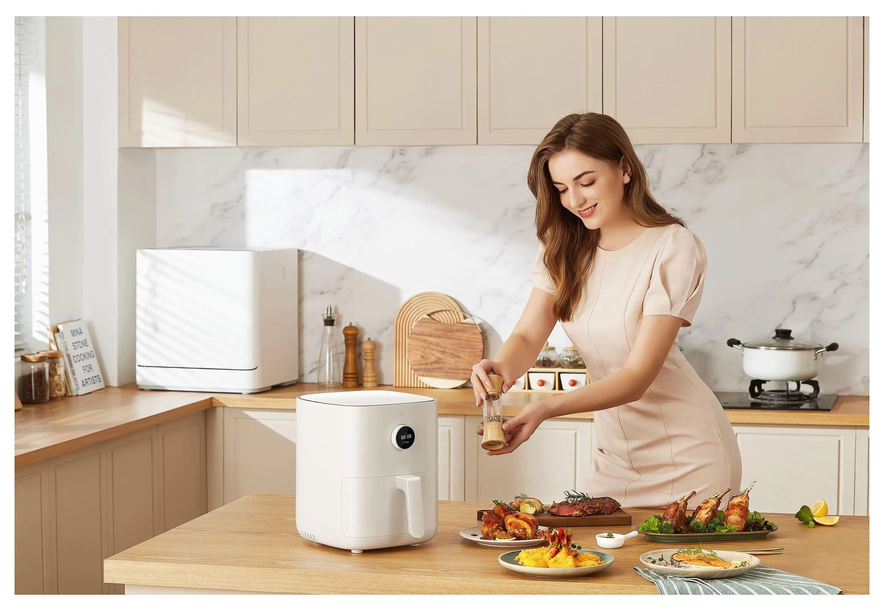Frytkownica beztłuszczowa Xiaomi MiSmart Air Fryer 3,5 l 1500W 3,5l Aplikacja mobilna