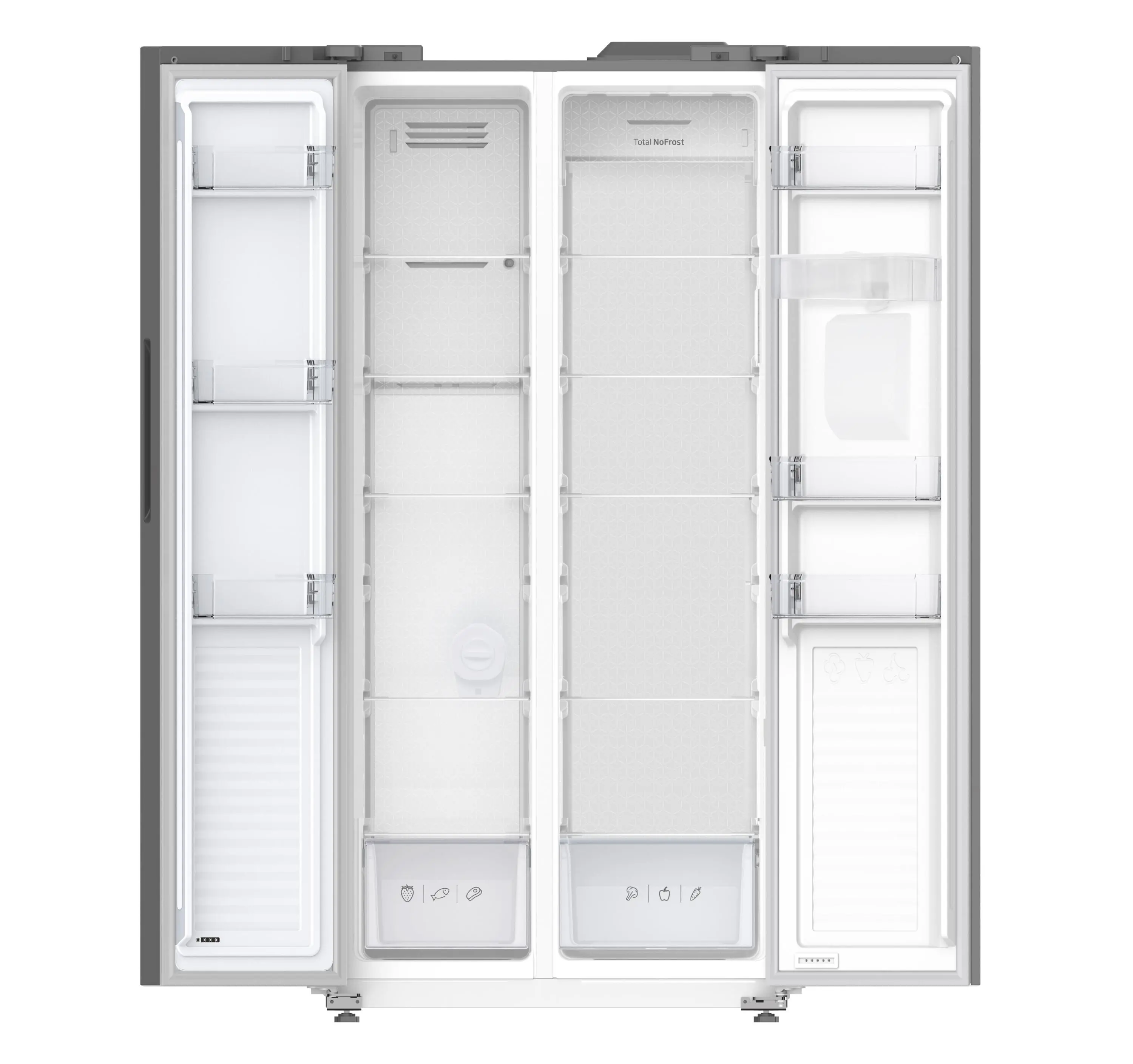 Lodówka Amica FY5079.3DFXBI Pełny No Frost 176,3cm Dystrybutor wody Inox