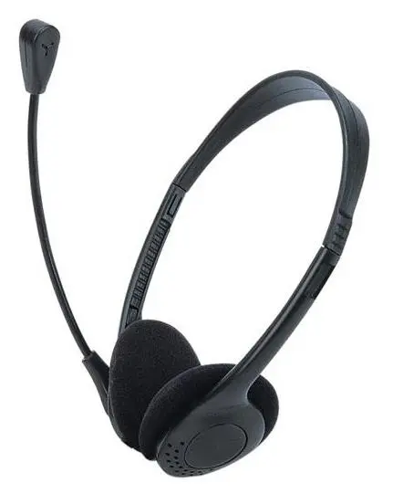 Słuchawki przewodowe z mikrofonem e5 RE01952 Base Nauszne Czarny