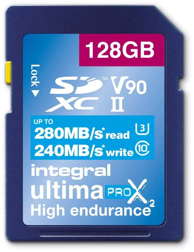 Karta pamięci Integral UltimaPro X2 SDHC 128GB Class 10 UHS-II V90