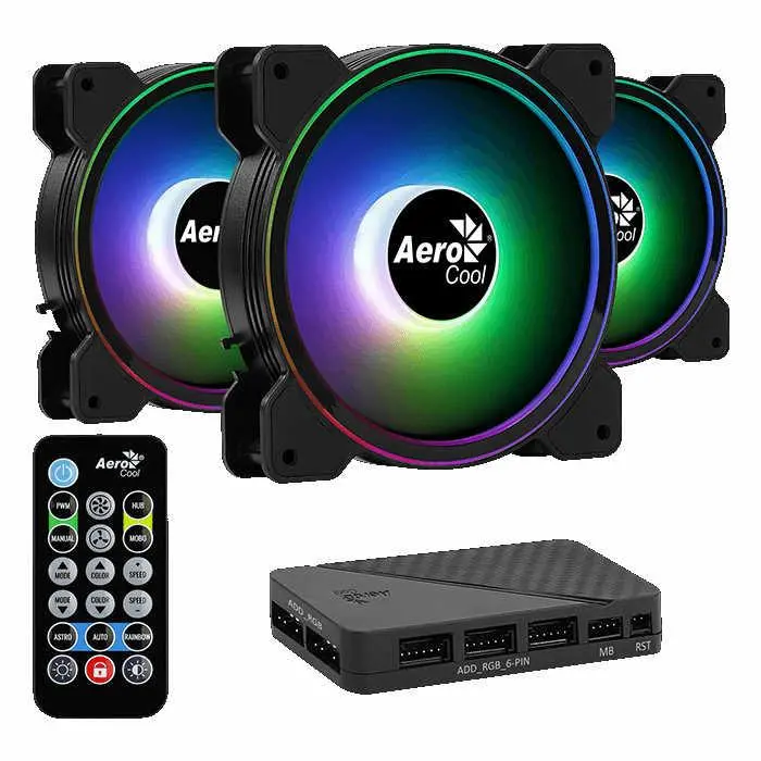 Wentylator Aerocool Saturn 12F ARGB Pro 120mm 3szt. Czarny