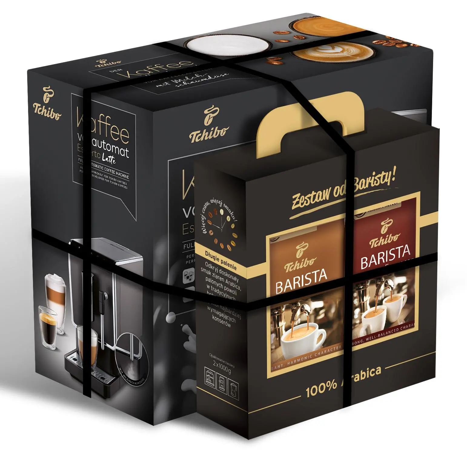 Ekspres Tchibo Esperto Latte + zestaw Barista 2 kg