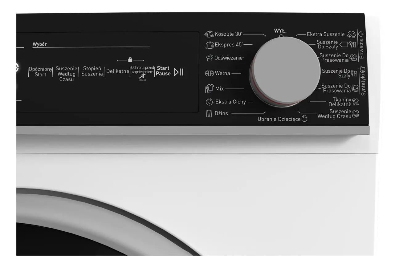 Suszarka Sharp KD-NHH7S8GW3-PL 56,3cm 7kg