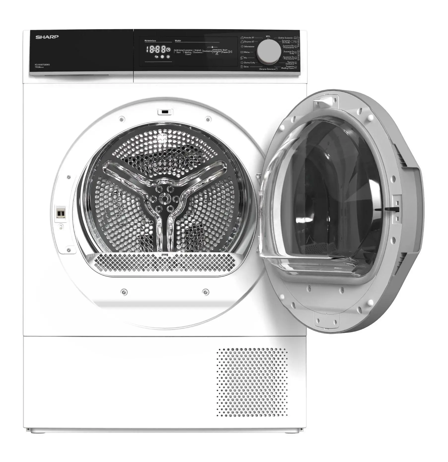 Suszarka Sharp KD-NHH7S8GW3-PL 56,3cm 7kg