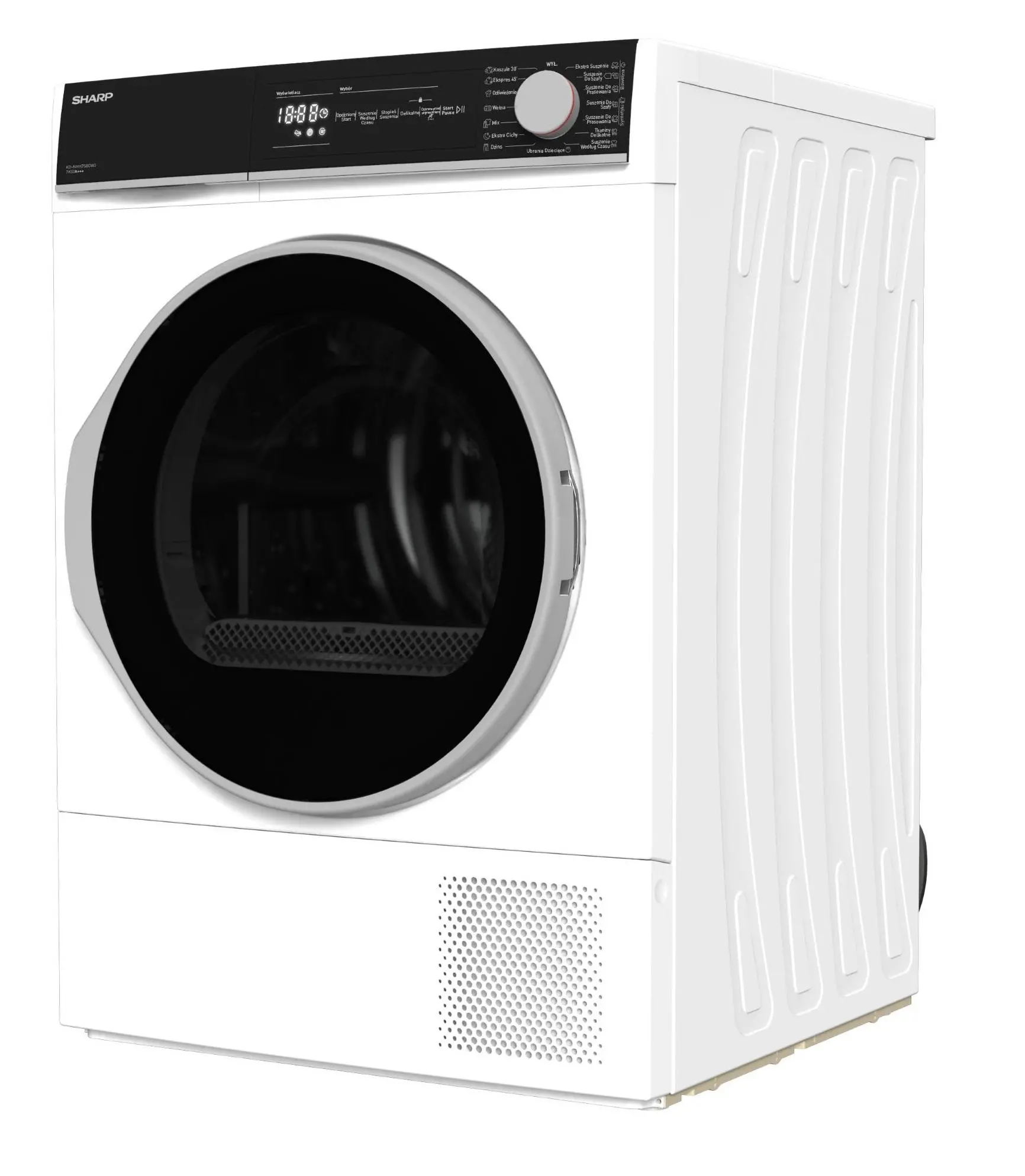 Suszarka Sharp KD-NHH7S8GW3-PL 56,3cm 7kg