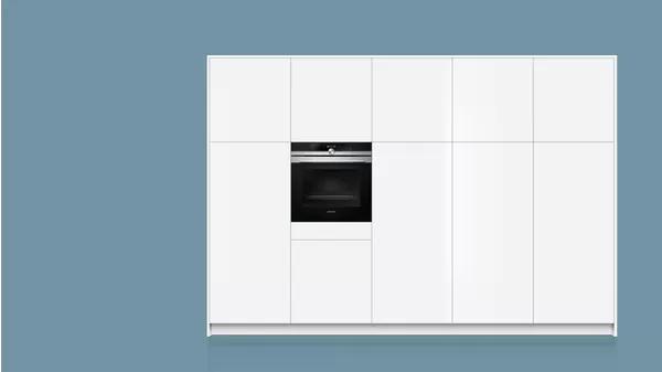 Piekarnik elektryczny Siemens HB634GHS1 - termoobieg - prowadnice teleskopowe
