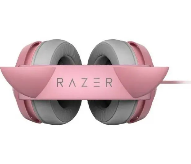 Słuchawki przewodowe z mikrofonem Razer Kraken Kitty Edition Quartz Nauszne Różowy