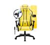 Fotel Diablo Chairs X-One 2.0 Kids Size Electric Yellow Dla dzieci do 160kg Skóra ECO Tkanina Żółto-czarny