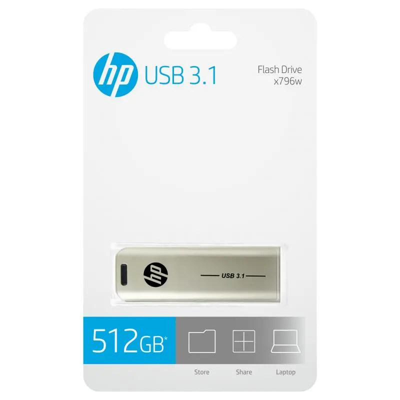 PenDrive HP x796w 512GB USB 3.1 Srebrny