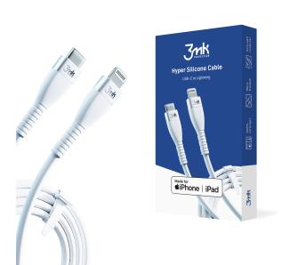 Kabel 3mk Hyper Silicone Cable USB-C - Lightning 1m (biały)