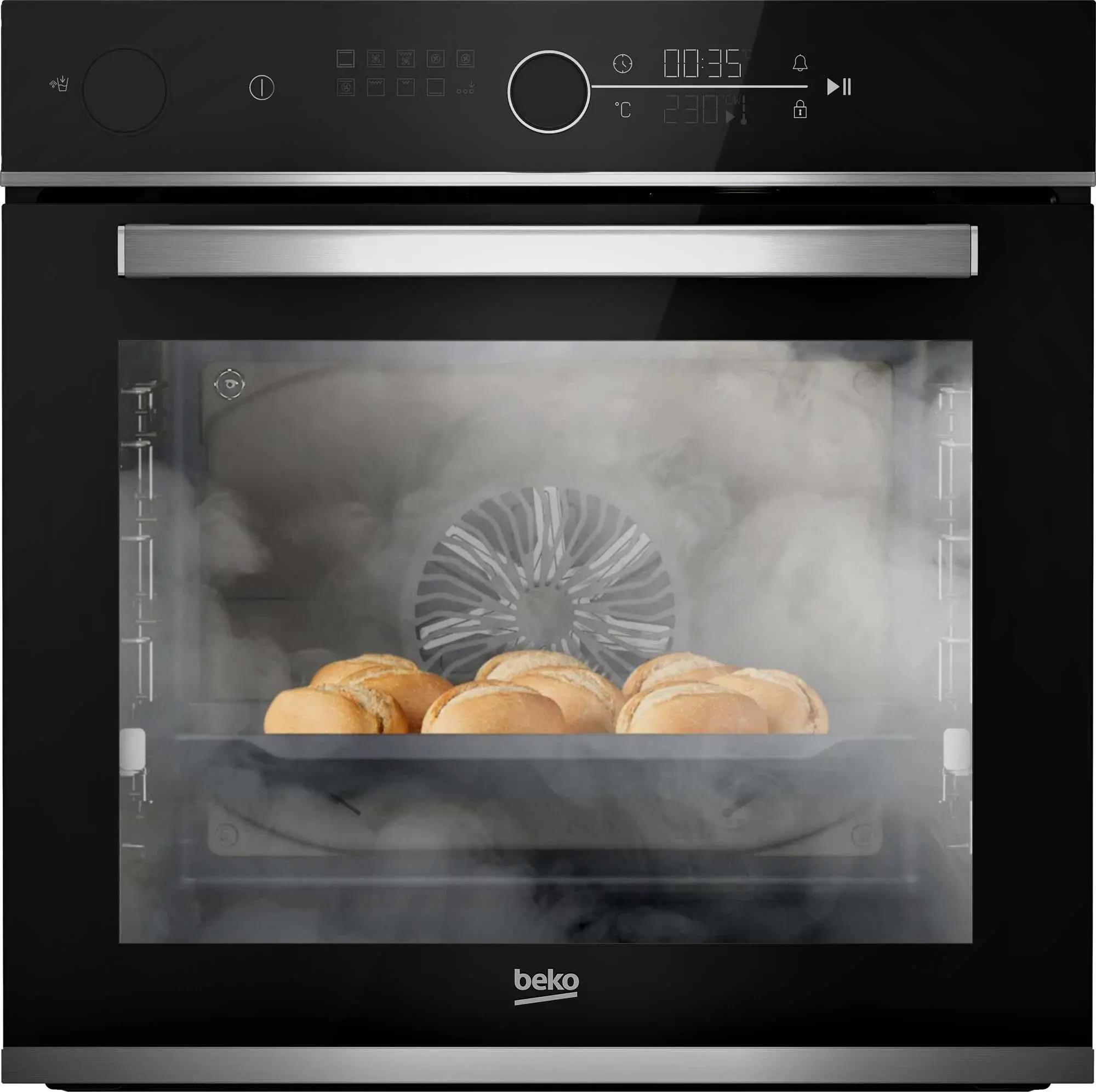 Beko BBIS13400XMSE bPro500 SteamAid Termoobieg Czarny