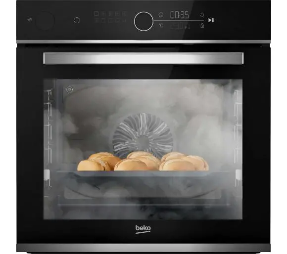 Електрична парова духова шафа Beko BBIS13400XMSE bPro500 SteamAid Чорна