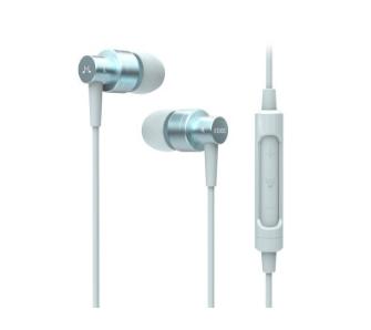 Słuchawki przewodowe SoundMAGIC ES30C - dokanałowe - mikrofon - niebieski