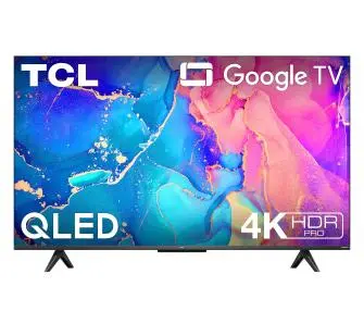 Telewizor TCL 43C635 43" QLED 4K Google TV Dolby Vision Dolby Atmos DVB-T2