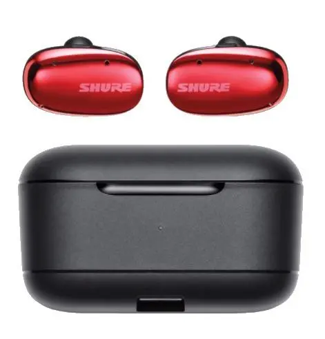 Słuchawki bezprzewodowe Shure AONIC FREE Dokanałowe Bluetooth 5.0 Czerwony