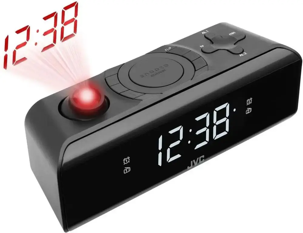 Radiobudzik JVC RA-E211B Czarny