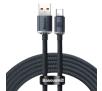 Kabel Baseus USB-C Crystal 100W 1,2m Czarny