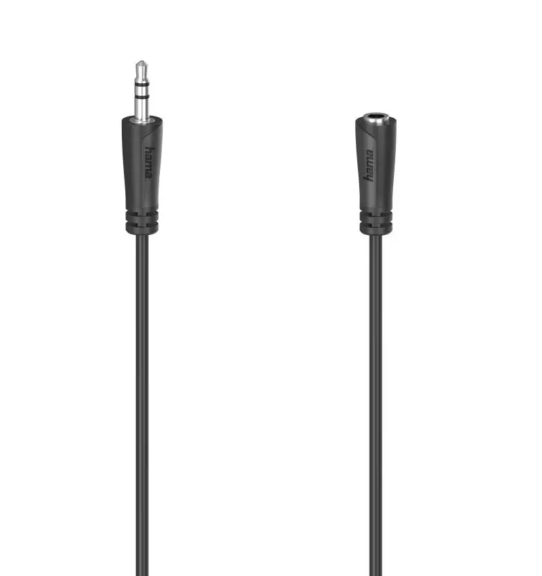 Kabel audio Hama 00205119 Przedłużacz jack 3,5mm 1,5m Czarny