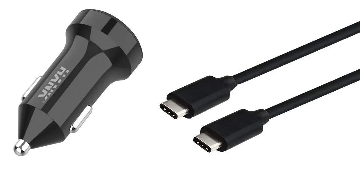 Ładowarka samochodowa BigBen CACCBLCC18WPDB 18W kabel USB-C do USB-C Czarny