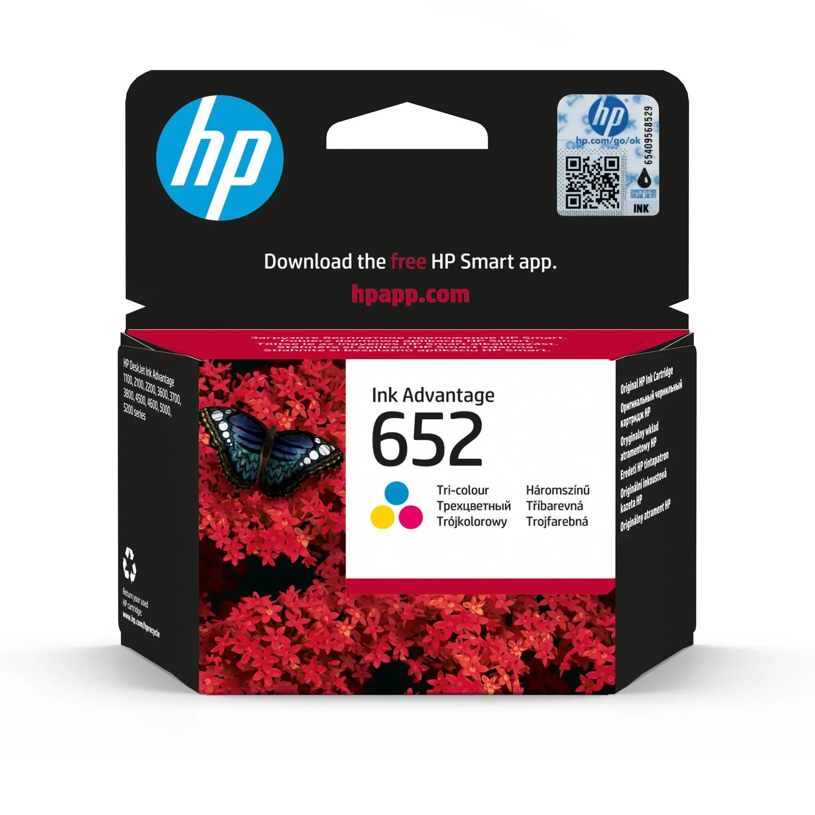 Tusz HP F6V24AE nr 652 Kolor 5 ml