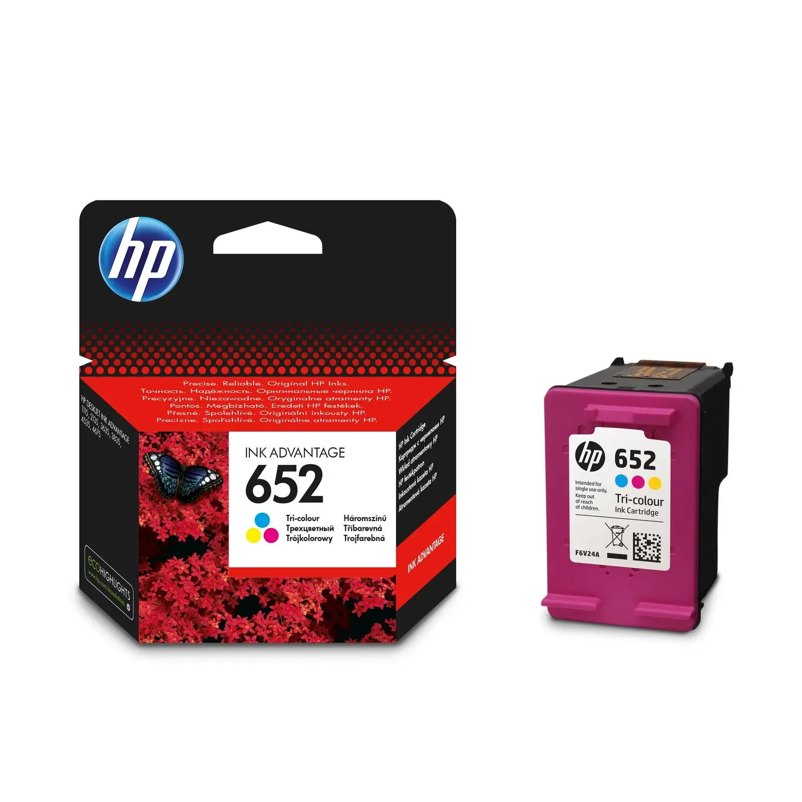 Tusz HP F6V24AE nr 652 Kolor 5 ml