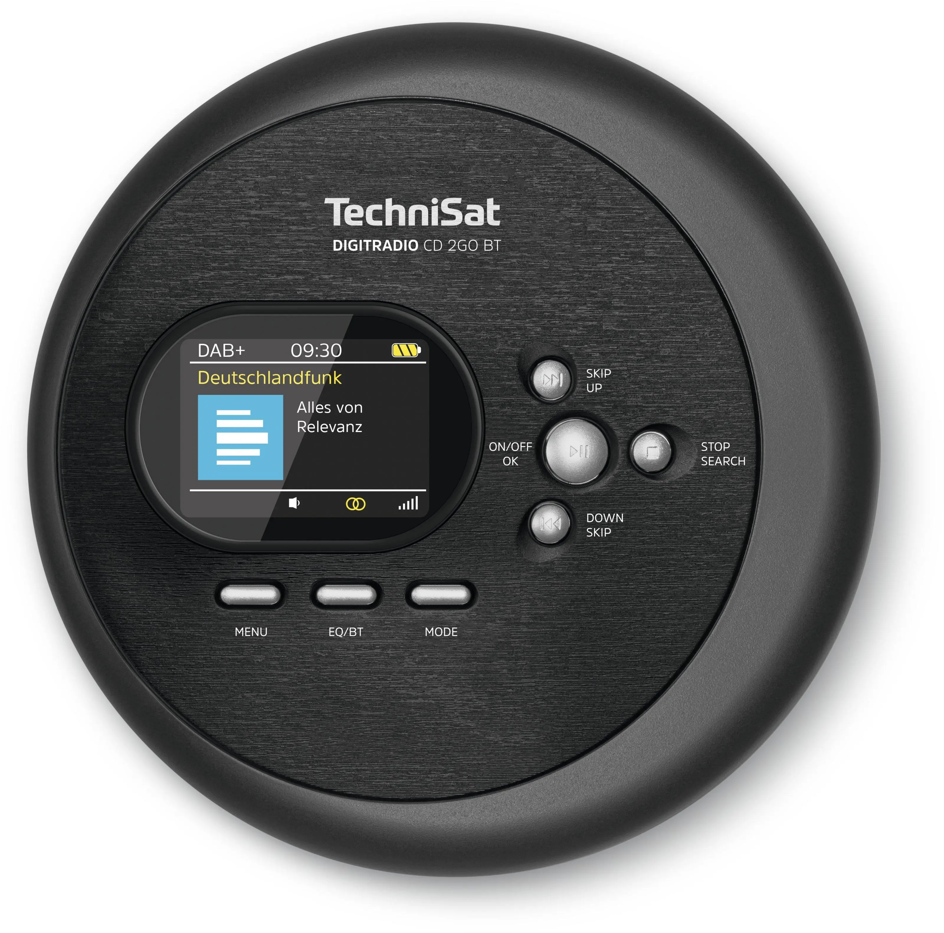 TechniSat DigitRadio CD 2GO BT Radio FM DAB+ Bluetooth Czarny