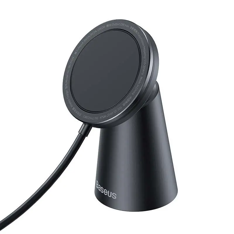 Ładowarka indukcyjna Baseus Simple Magnetic, MagSafe 15W + uchwyt