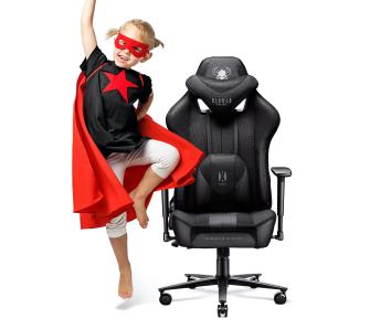 Fotel Diablo Chairs X-Player 2.0 Kids Size Dla dzieci do 120kg Skóra ECO Tkanina Czarny