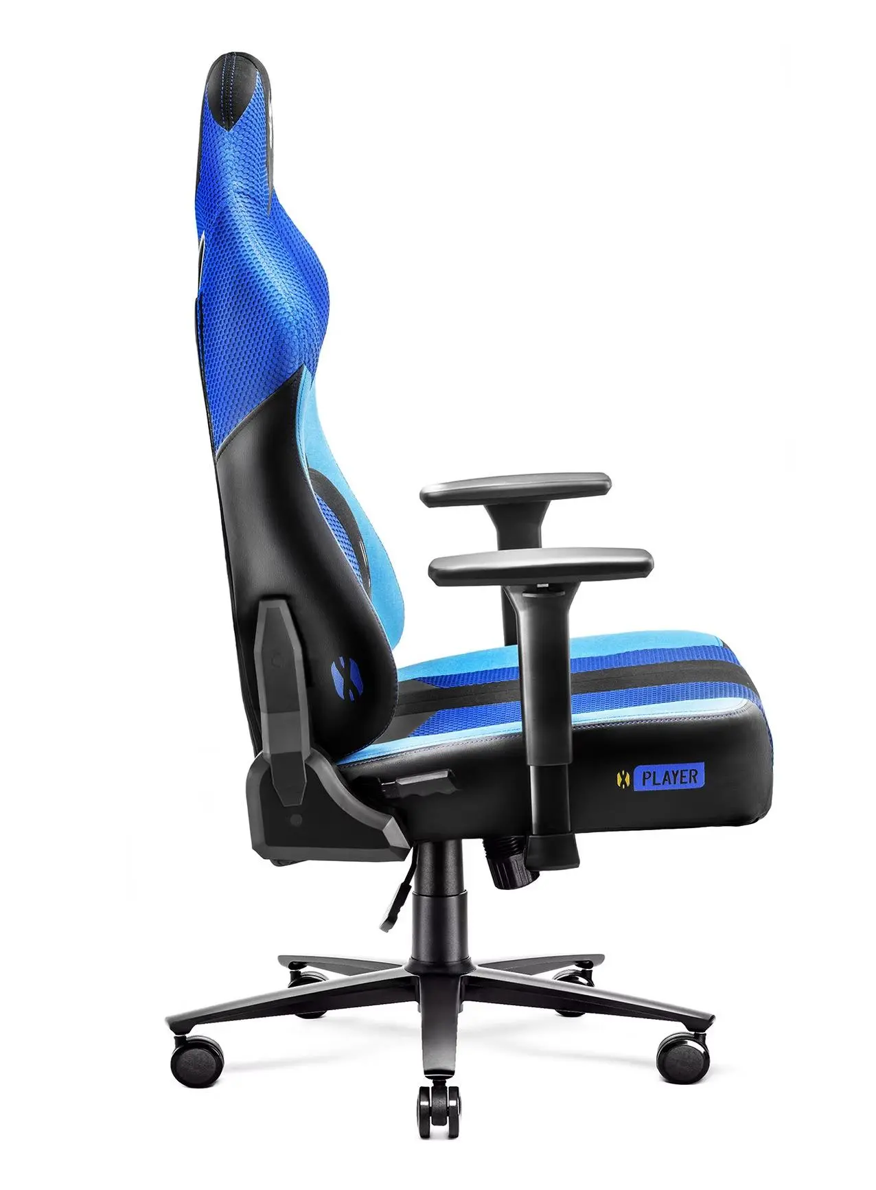 Fotel Diablo Chairs X-Player 2.0 King Size Gamingowy do 160kg Skóra ECO Tkanina Frost black