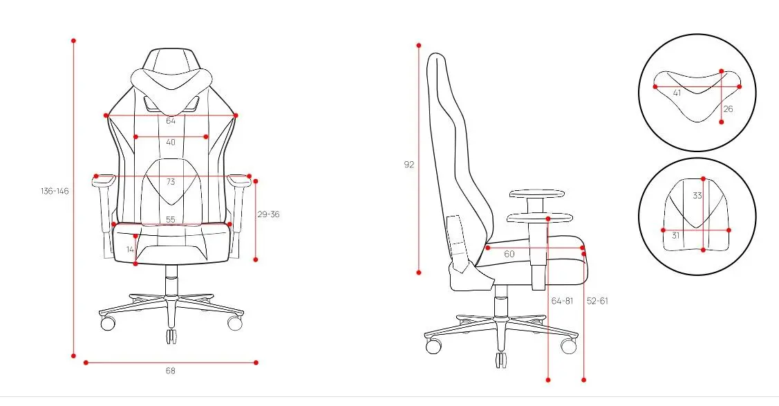 Fotel Diablo Chairs X-Player 2.0 King Size Gamingowy do 160kg Skóra ECO Tkanina Frost black