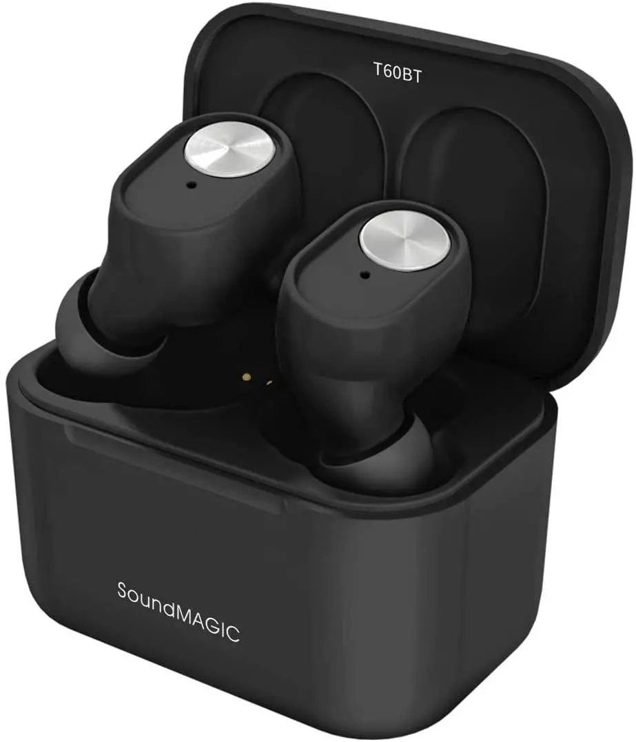 Słuchawki bezprzewodowe SoundMAGIC T60BT Dokanałowe Bluetooth 5.2 Czarny