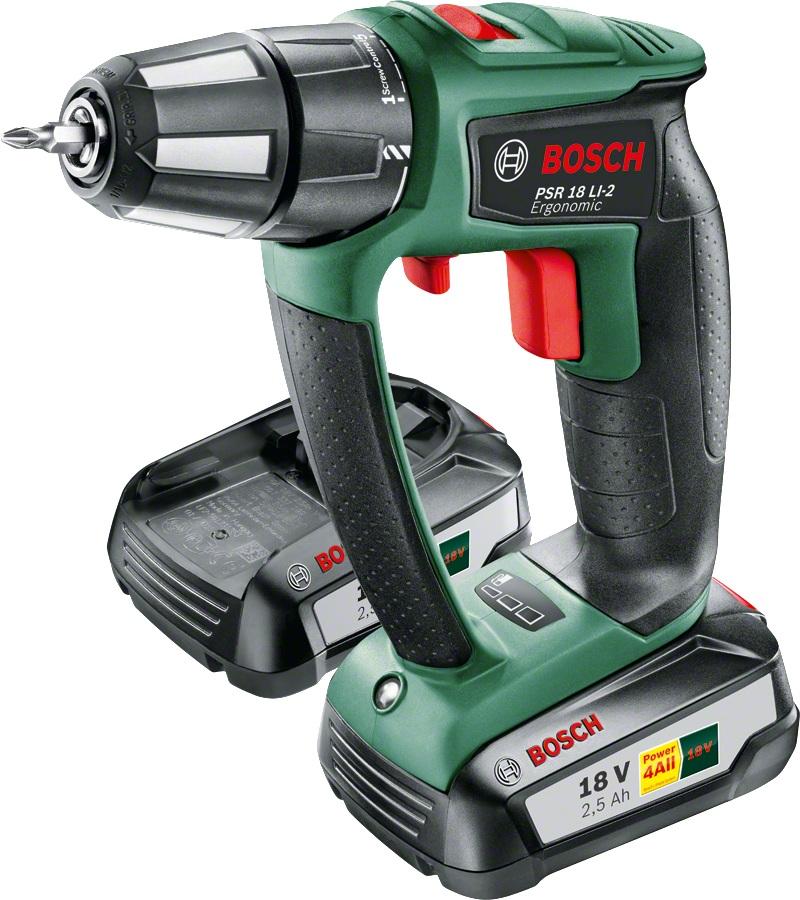 Bosch PSR 18 LI-2 Ergonomic + dodatkowy akumulator