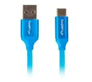 Lanberg USB do USB-C 1m Niebieski